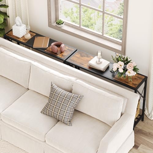 Tajsoon Console Table 41.8", 2 Tier Industrial Entryway Table - Image 7