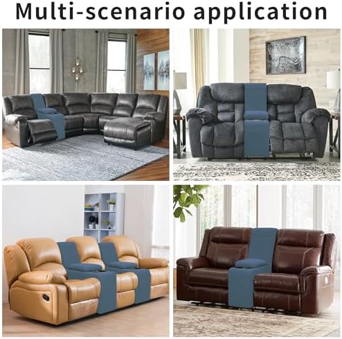 Easy-Going 2-Piece Recliner Console Cover Bluestone - Image 2