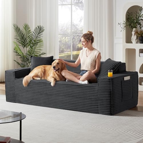 80.7" Boneless Sofa Couches by Easilive
