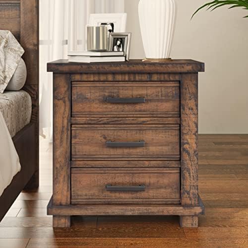 LUMISOL Solid Wood Nightstand by LUMISOL