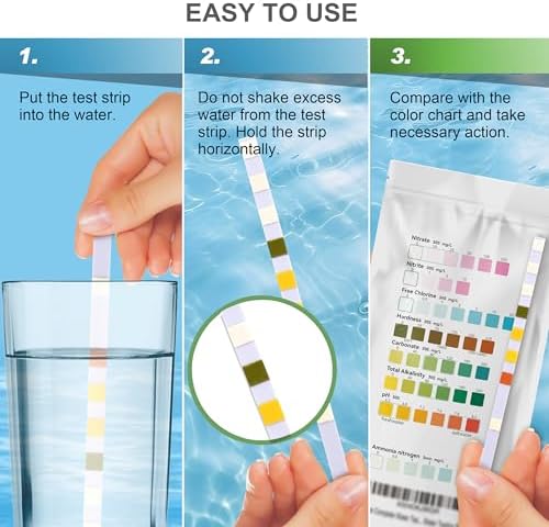 AAwipes Aquarium Ammonia Test Strips 8-in-1 |250 Strips Bag Packs| Quick & - Image 5