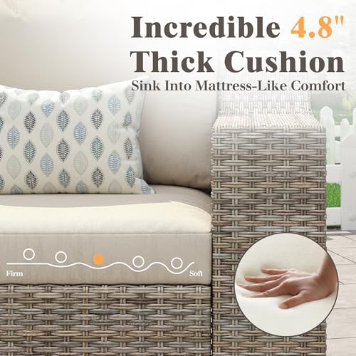 LUXOAK 360° Outdoor Rocking Chair, Patio Swivel Rocker - Image 7