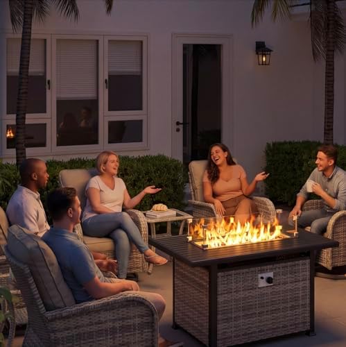 10Pcs Patio Rocking Swivel Chair - Image 7