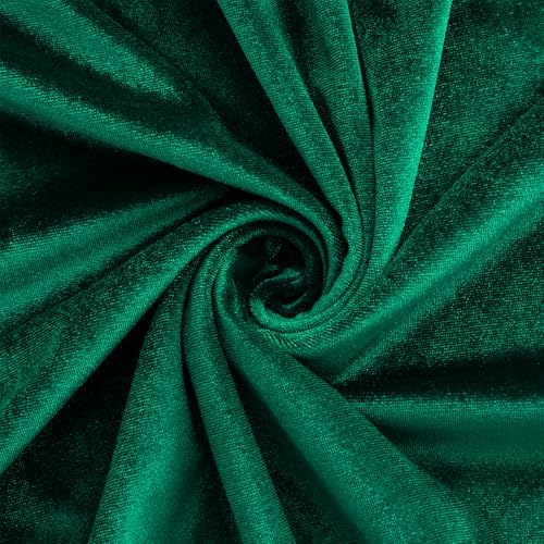 Hunter Green Velvet Fabric by The Yard, 1 Yard - Image 5