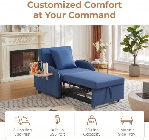 Single Sleeper Sofa Chair Bed - Image 4