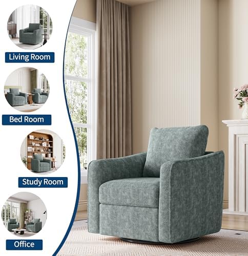 Garvee 360° Swivel Accent Chair - Image 4