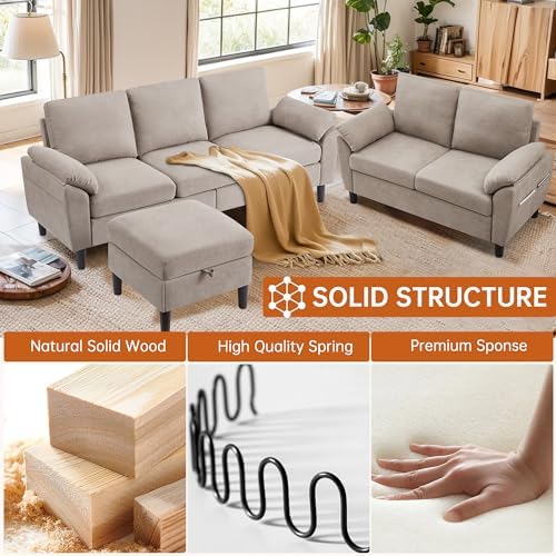 2 Pieces Sectional Sofa Set - Image 3