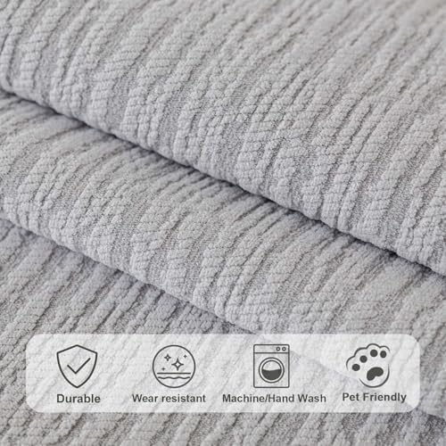 Soft Waterproof Chenille Cover Washable, Non Slip Sectional Sofa Covers - Image 4