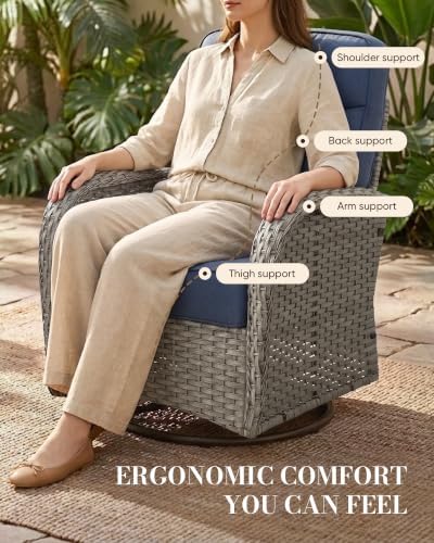 Belord Upgraded 6“ Cushion Luxury 6 Piece Patio Furniture Set - Image 4