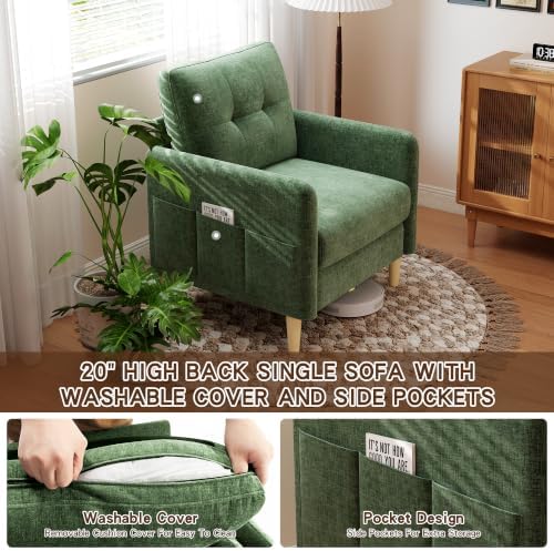 Urhanherry 31" Small Sofa Couch - Image 5