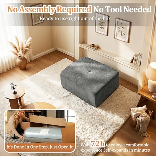 37" Oversized Boneless Couch, Comfort Cloud Sectional Couches - Image 4