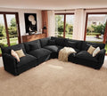 ELUCHANG 114" Oversized V Shaped Modular Sectional Sofa Couch, Comfy Cloud Couch by ELUCHANG