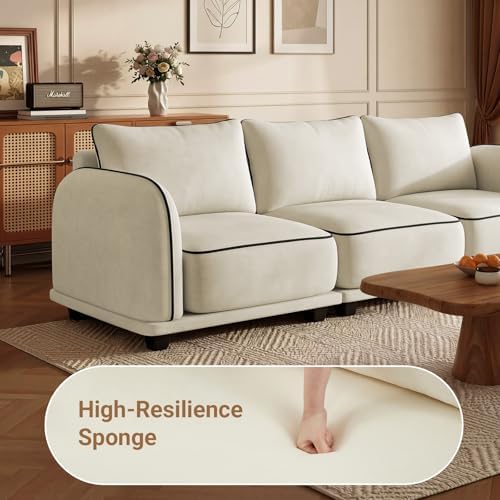 104 Inch L Shaped Modular Sectional Sofa, 4 Seater Modern Cloud Chenille Comfy - Image 6