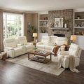 Power Recliner Sofa Set, Leather Living Room Furniture Set, 3 Piece Living Room by Unknown