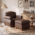 Traditional Faux Leather Chair by LANDASSYHOME