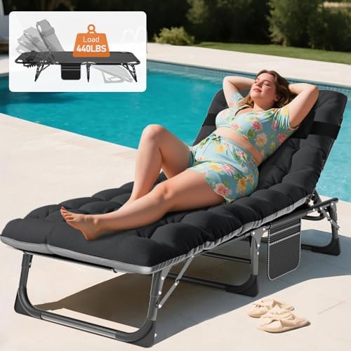 MOPHOTO 5-Position Folding Chaise Lounge Chair - Image 2