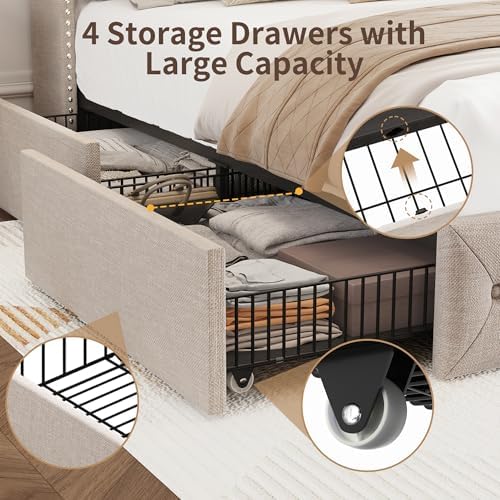 BRELTAM King Size Bed Frame - Image 3