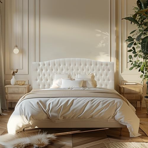 Furpopup Linen King Size Headboard Only, Upholstered Wall Mount - Image 3