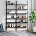 Nathan James Theo 6-Shelf Tall Bookcase, Wall Mount Bookshelf by Unknown