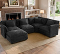 ELUCHANG 114" Oversized Modular Sectional Sofa, Comfy Chenille Cloud Couch by ELUCHANG