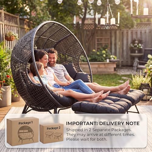 NICESOUL Luxury Double Egg Chair - Image 4