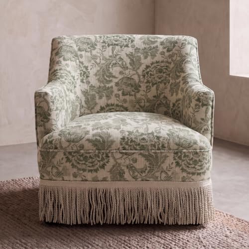 Hyfirm Floral Linen Accent Chair - Image 3