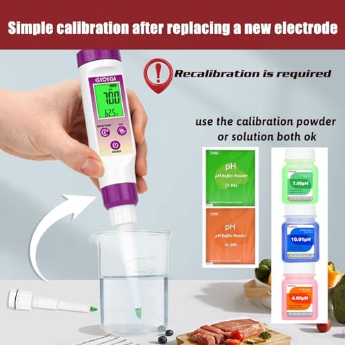 Food pH Meter Replacement Probe 2 in 1 pH Temperature Tester Spear Tip pH - Image 4
