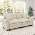 SUNSHINE VALLEY 73.2" Modular Loveseat Cloud Couch Rolled Arms & Deep Seats by SUNSHINEVALLEY