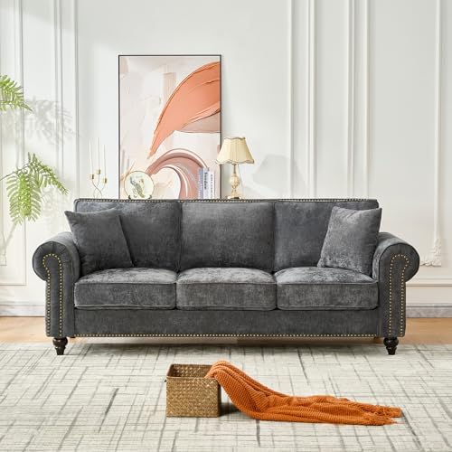 KEIKI 87" Oversized Chenille Sofa by KEIKI
