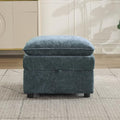 27" Large Square Ottoman with Storage, Modern Upholstered Footrest with by Abbrevi