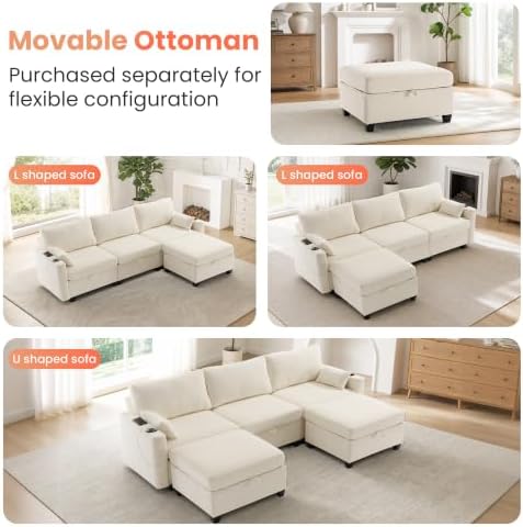 110" Modular Sectional Couch - Image 6