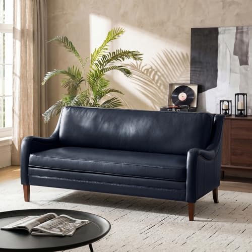HULALA HOME Faux Leather Sofa by HULALAHOME