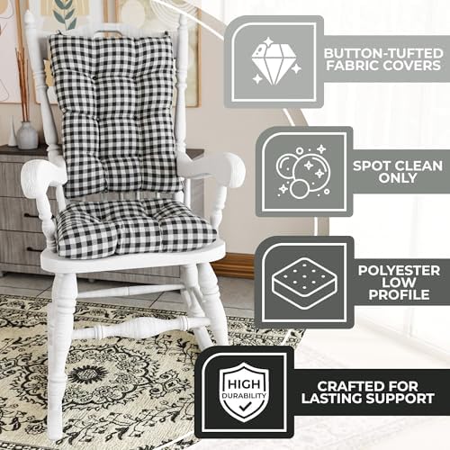 Klear Vu The Gripper Non-Slip Rocking Chair Cushion Set - Image 3