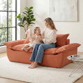 56" Boneless Loveseat, 2-Seater Boneless Sofa by AOLVDOW