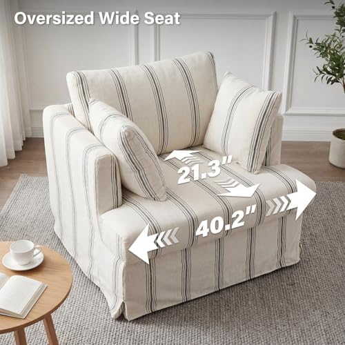 Coastal Oversized Accent Reading Armchair Set of 2 - Image 5