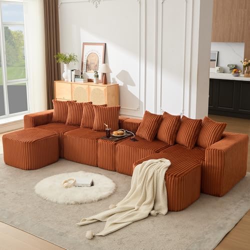 ivoros 137 Inch Modular Sectional Sofa Couch, Oversized Modern Cloud Couch - Image 2