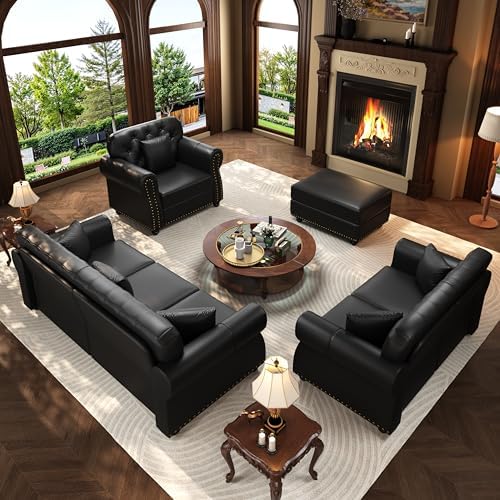 KEIKI 3-Piece Chesterfield Sofa Set - Image 3