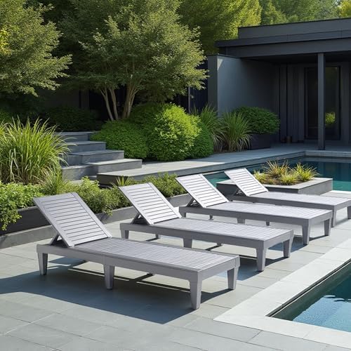 Nestl Lounge Chair Outdoor, Tanning Chair, Chaise Lounge Outdoor Set of 4 - Image 6