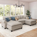 SUNSHINE VALLEY 116" Oversized Modular Sectional Couch U Shaped Living Room by SUNSHINEVALLEY