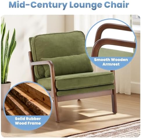 DUMOS Mid Century Modern Accent Chair - Image 6