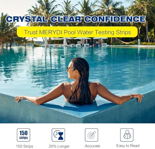 7-Way Pool Test Strips, 150 Strips Pool and Hot Tub Test Strips - Image 4