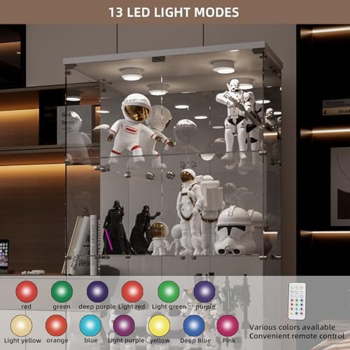 Beauty4U White Glass Display Cabinet - Image 5