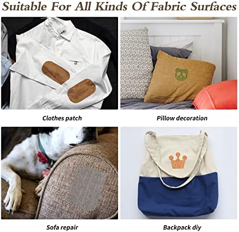 King Mountain Premium Linen Fabric Iron-on Repair Patch, Inside&Outside Fabric - Image 7