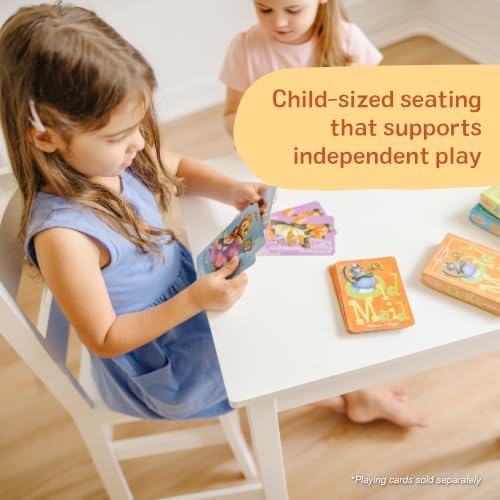 Melissa & Doug Solid Wood Table and 2 Chairs Playroom Furniture - Image 6