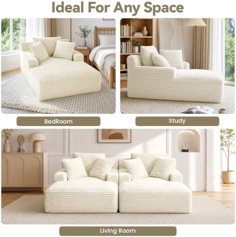 NicBex 66”Oversized Chaise Lounge Chair Indoor - Image 3