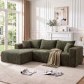 Boneless Couches for Living Room, L Shape Modular Sectional Sofa by TEKIROSE