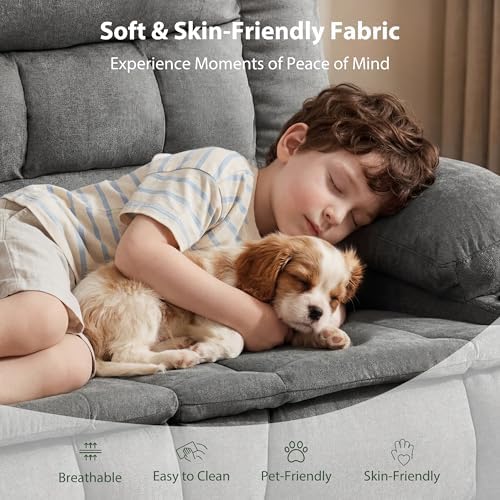 Loveseat Recliner Sofa, Wall Hugger Reclining Loveseat - Image 6