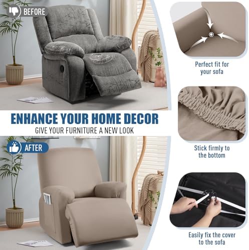 TAOCOCO Recliner Chair Covers 4-Pieces - Image 5