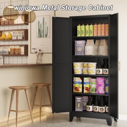 winiowa Metal Pantry Cabinet - Image 4