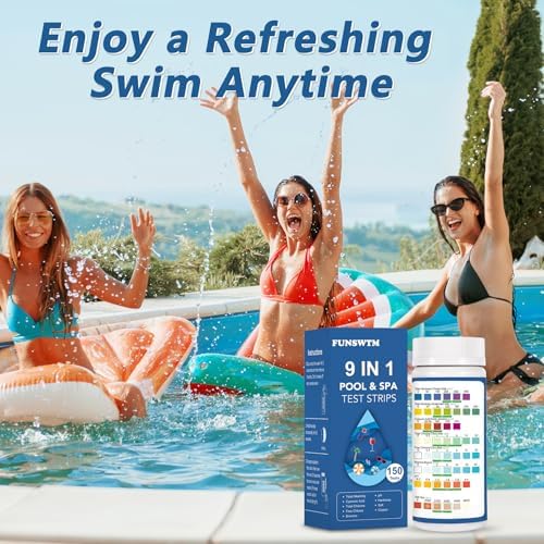 2026 New Pool Test Strips - 9 in 1 Pool Salt Test Strips 150 Counts - Image 6